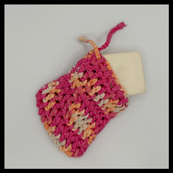 Sac à savon mauve </br>(CHF 10.-) </br>(sans savon)